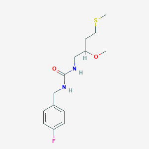 1-[(4-Fluorophenyl)methyl]-3-(2-methoxy-4-methylsulfanylbutyl)urea