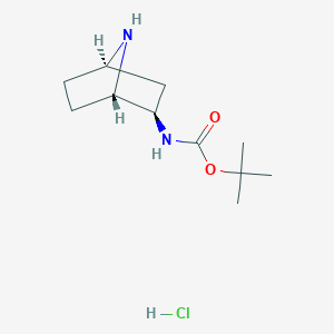 tert-butyl rac-(1S,2R,4R)-7-azabicyclo[2.2.1]hept-2-ylcarbamate hydrochloride