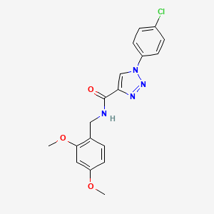 1-(4-chlorophenyl)-N-(2,4-dimethoxybenzyl)-1H-1,2,3-triazole-4-carboxamide