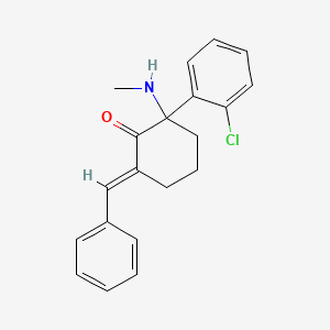 6-Benzylidene-2-(2-chloro-phenyl)-2-methylamino-cyclohexanone