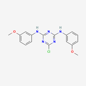 6-chloro-N,N'-bis(3-methoxyphenyl)-1,3,5-triazine-2,4-diamine