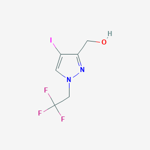 [4-Iodo-1-(2,2,2-trifluoroethyl)-1H-pyrazol-3-yl]methanol