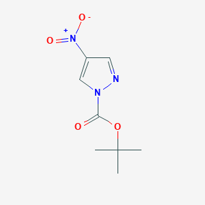 molecular formula C8H11N3O4 B2453172 tert-butyl 4-nitro-1H-pyrazole-1-carboxylate CAS No. 1018446-96-2