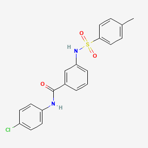 molecular formula C20H17ClN2O3S B2453204 N-(4-CHLOROPHENYL)-3-(4-METHYLBENZENESULFONAMIDO)BENZAMIDE CAS No. 694472-68-9