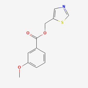 molecular formula C12H11NO3S B2453255 (1,3-thiazol-5-yl)methyl 3-methoxybenzoate CAS No. 338981-74-1