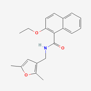 molecular formula C20H21NO3 B2453303 N-[(2,5-dimethylfuran-3-yl)methyl]-2-ethoxynaphthalene-1-carboxamide CAS No. 1351587-94-4