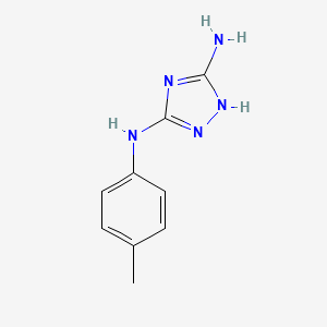 molecular formula C9H11N5 B2453311 N3-(4-Methylphenyl)-1H-1,2,4-triazole-3,5-diamine CAS No. 3929-18-8