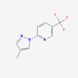 2-(4-Methylpyrazol-1-yl)-5-(trifluoromethyl)pyridine