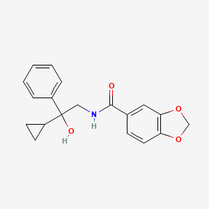 N-(2-cyclopropyl-2-hydroxy-2-phenylethyl)benzo[d][1,3]dioxole-5-carboxamide