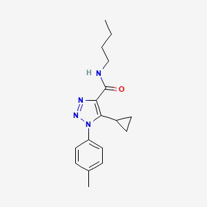 molecular formula C17H22N4O B2453329 N-butyl-5-cyclopropyl-1-(p-tolyl)-1H-1,2,3-triazole-4-carboxamide CAS No. 954822-51-6