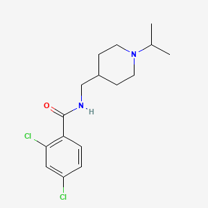 2,4-dichloro-N-((1-isopropylpiperidin-4-yl)methyl)benzamide