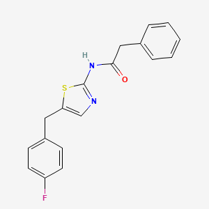 N-[5-(4-fluorobenzyl)-1,3-thiazol-2-yl]-2-phenylacetamide