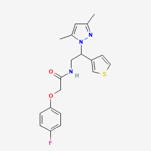 N-[2-(3,5-dimethyl-1H-pyrazol-1-yl)-2-(thiophen-3-yl)ethyl]-2-(4-fluorophenoxy)acetamide