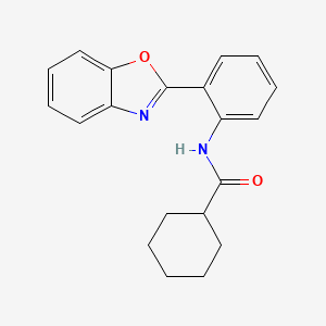 N-(2-(benzo[d]oxazol-2-yl)phenyl)cyclohexanecarboxamide