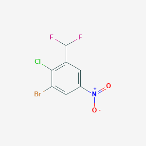 1-Bromo-2-chloro-3-(difluoromethyl)-5-nitrobenzene