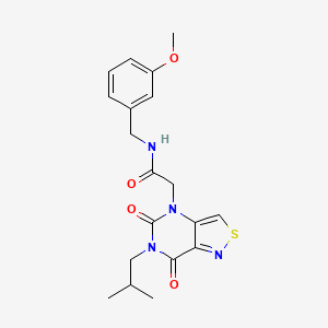 2-(6-isobutyl-5,7-dioxo-6,7-dihydroisothiazolo[4,3-d]pyrimidin-4(5H)-yl)-N-(3-methoxybenzyl)acetamide