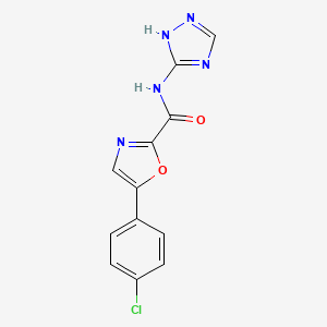 5-(4-chlorophenyl)-N-(1H-1,2,4-triazol-5-yl)oxazole-2-carboxamide
