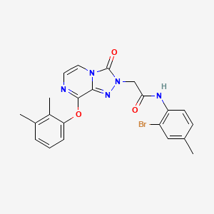 molecular formula C22H20BrN5O3 B2453373 N-(2-bromo-4-methylphenyl)-2-[8-(2,3-dimethylphenoxy)-3-oxo-2H,3H-[1,2,4]triazolo[4,3-a]pyrazin-2-yl]acetamide CAS No. 1116060-96-8