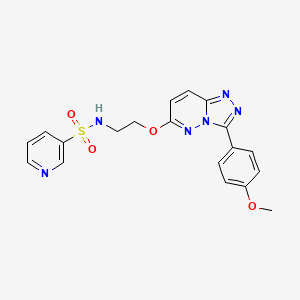 molecular formula C19H18N6O4S B2453392 N-(2-((3-(4-methoxyphenyl)-[1,2,4]triazolo[4,3-b]pyridazin-6-yl)oxy)ethyl)pyridine-3-sulfonamide CAS No. 1020976-26-4