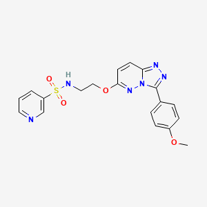 N-(2-((3-(4-methoxyphenyl)-[1,2,4]triazolo[4,3-b]pyridazin-6-yl)oxy)ethyl)pyridine-3-sulfonamide