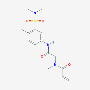 N-[2-[3-(Dimethylsulfamoyl)-4-methylanilino]-2-oxoethyl]-N-methylprop-2-enamide