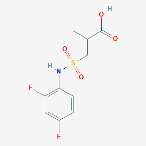 3-[(2,4-Difluorophenyl)sulfamoyl]-2-methylpropanoic acid