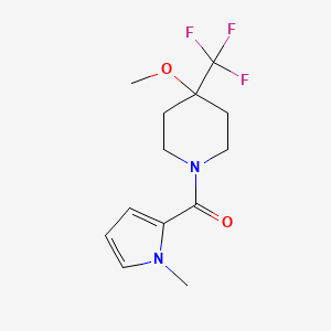 (4-methoxy-4-(trifluoromethyl)piperidin-1-yl)(1-methyl-1H-pyrrol-2-yl)methanone