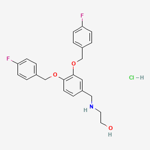 2-((3,4-Bis((4-fluorobenzyl)oxy)benzyl)amino)ethanol hydrochloride