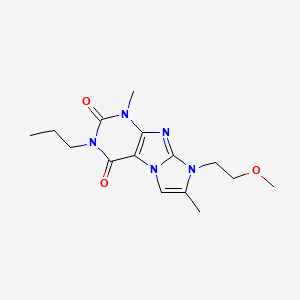 8-(2-methoxyethyl)-1,7-dimethyl-3-propyl-1H-imidazo[2,1-f]purine-2,4(3H,8H)-dione