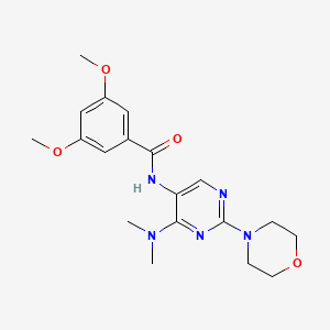N-(4-(dimethylamino)-2-morpholinopyrimidin-5-yl)-3,5-dimethoxybenzamide