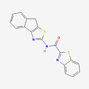 N-(8H-indeno[1,2-d]thiazol-2-yl)benzo[d]thiazole-2-carboxamide