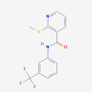 2-methylsulfanyl-N-[3-(trifluoromethyl)phenyl]pyridine-3-carboxamide