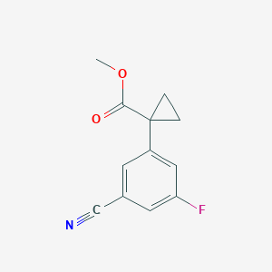 Methyl 1-(3-cyano-5-fluorophenyl)cyclopropane-1-carboxylate