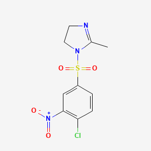 1-[(4-chloro-3-nitrophenyl)sulfonyl]-2-methyl-4,5-dihydro-1H-imidazole