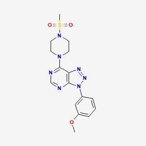 3-(3-methoxyphenyl)-7-(4-(methylsulfonyl)piperazin-1-yl)-3H-[1,2,3]triazolo[4,5-d]pyrimidine