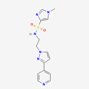 1-methyl-N-(2-(3-(pyridin-4-yl)-1H-pyrazol-1-yl)ethyl)-1H-imidazole-4-sulfonamide