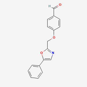4-[(5-Phenyl-1,3-oxazol-2-yl)methoxy]benzaldehyde