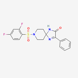 8-((2,4-Difluorophenyl)sulfonyl)-3-phenyl-1,4,8-triazaspiro[4.5]dec-3-en-2-one