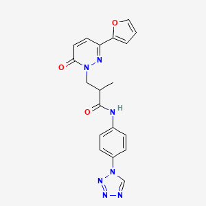 N-(4-(1H-tetrazol-1-yl)phenyl)-3-(3-(furan-2-yl)-6-oxopyridazin-1(6H)-yl)-2-methylpropanamide