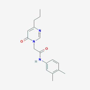 N-(3,4-dimethylphenyl)-2-(6-oxo-4-propylpyrimidin-1(6H)-yl)acetamide