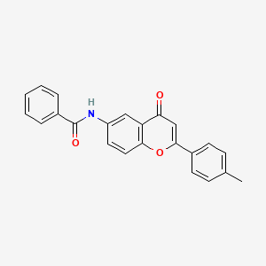molecular formula C23H17NO3 B2453493 N-[2-(4-methylphenyl)-4-oxo-4H-chromen-6-yl]benzamide CAS No. 923107-57-7