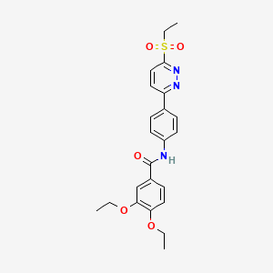 3,4-diethoxy-N-(4-(6-(ethylsulfonyl)pyridazin-3-yl)phenyl)benzamide