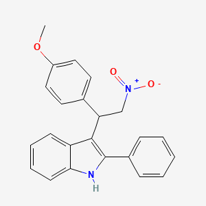 3-[1-(4-methoxyphenyl)-2-nitroethyl]-2-phenyl-1H-indole