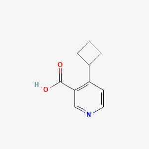 molecular formula C10H11NO2 B2453548 4-Cyclobutylnicotinic acid CAS No. 1554455-41-2