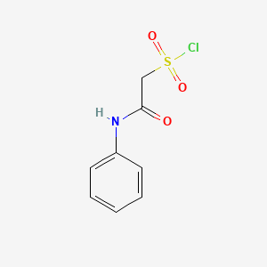 molecular formula C8H8ClNO3S B2453574 (phenylcarbamoyl)methanesulfonyl chloride CAS No. 159215-12-0