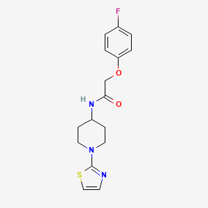 2-(4-fluorophenoxy)-N-(1-(thiazol-2-yl)piperidin-4-yl)acetamide