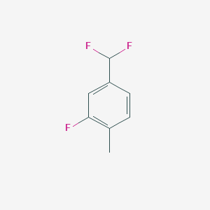 B2453594 4-(Difluoromethyl)-2-fluoro-1-methylbenzene CAS No. 1214334-21-0; 544-25-2