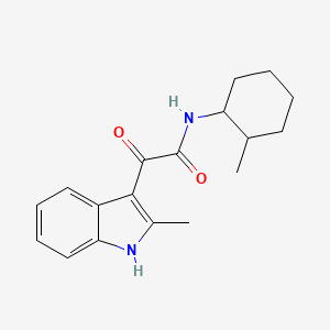 2-(2-methyl-1H-indol-3-yl)-N-(2-methylcyclohexyl)-2-oxoacetamide