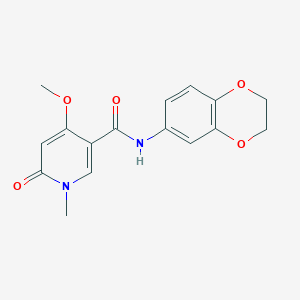 N-(2,3-dihydrobenzo[b][1,4]dioxin-6-yl)-4-methoxy-1-methyl-6-oxo-1,6-dihydropyridine-3-carboxamide