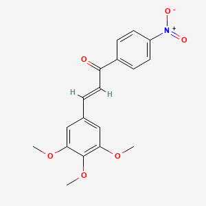B2453621 (E)-1-(4-nitrophenyl)-3-(3,4,5-trimethoxyphenyl)prop-2-en-1-one CAS No. 1103585-01-8